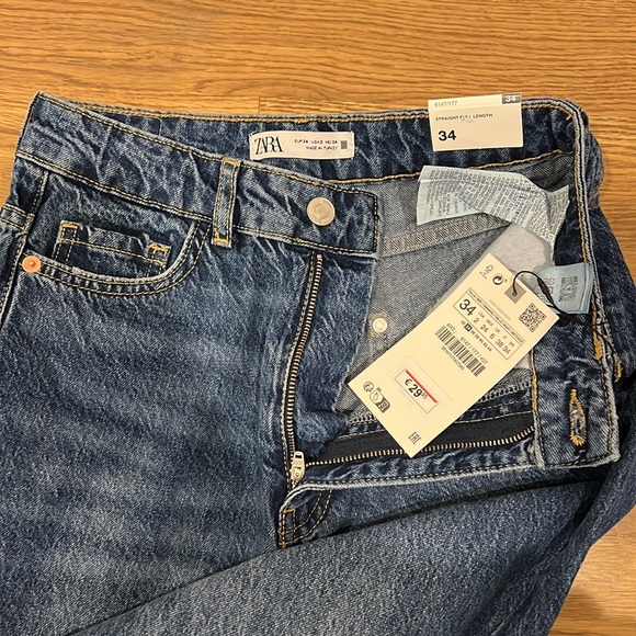 ZARA High Waisted Straight Leg - 34/2 - Picture 5 of 5